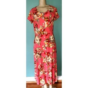 Vintage Clues Collection Long Floral Dress Size 10T
